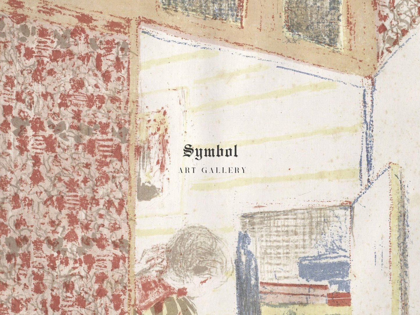 Interior with Pink Wallpaper III by Édouard Vuillard, 1899, Art Nouveau, fine art print