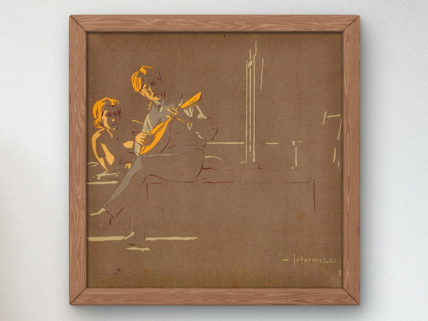 Interludes by Alfredo Baruffi, 1905, Art Nouveau and Belle Époque, fine art print