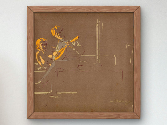 Interludes by Alfredo Baruffi, 1905, Art Nouveau and Belle Époque, fine art print