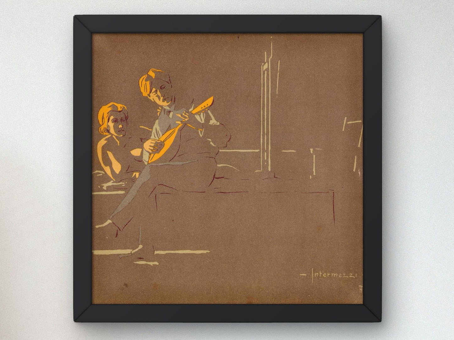 Interludes by Alfredo Baruffi, 1905, Art Nouveau and Belle Époque, fine art print