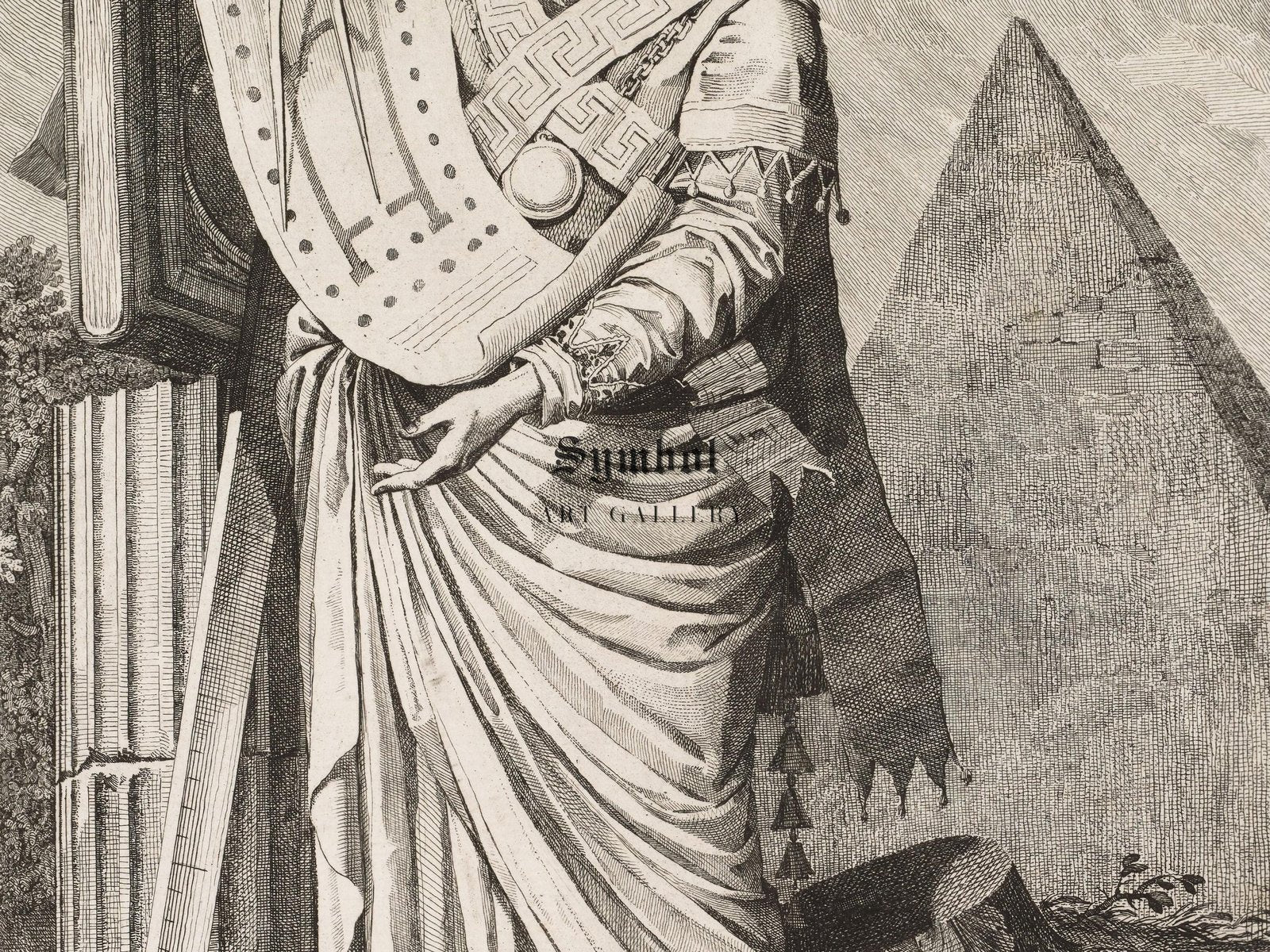 Inventor of Greek Figures Plate 10 by Benigno Bossi, 1771, Classic Drawings and Etchings, fine art print