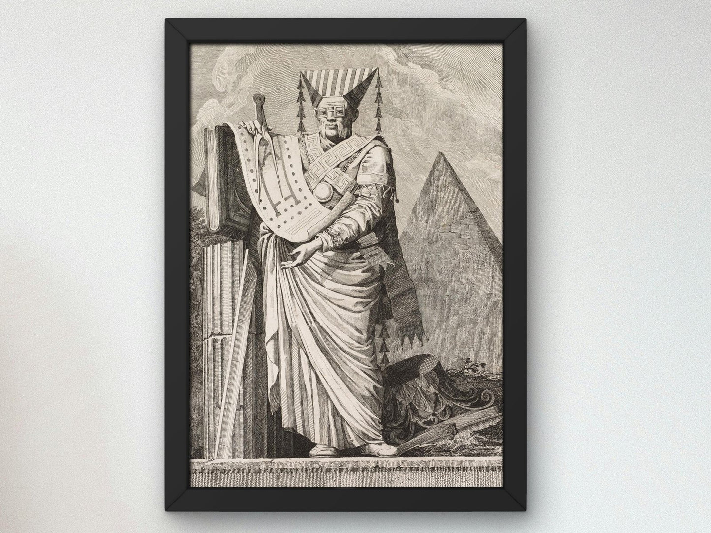 Inventor of Greek Figures Plate 10 by Benigno Bossi, 1771, Classic Drawings and Etchings, fine art print