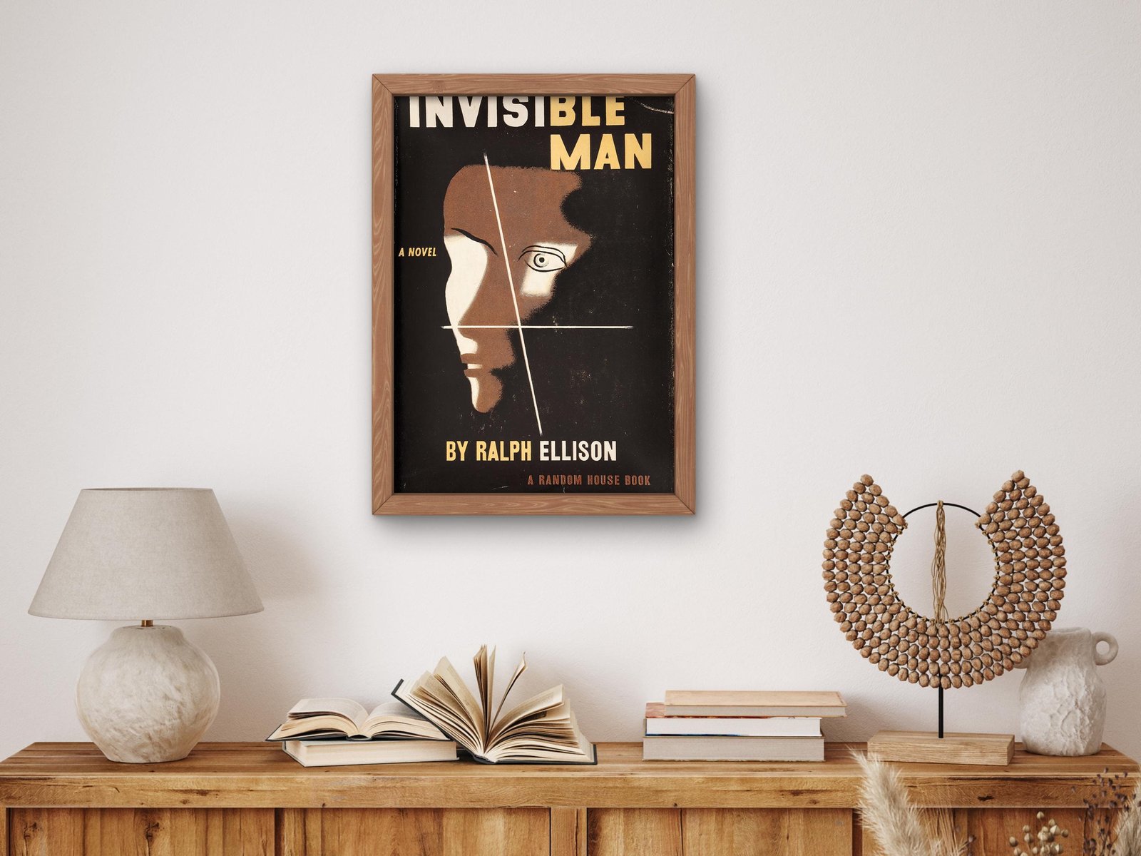 Invisible Man movie poster by Edward McKnight Kauffer, 1952, Vintage Ads and Posters, fine art print