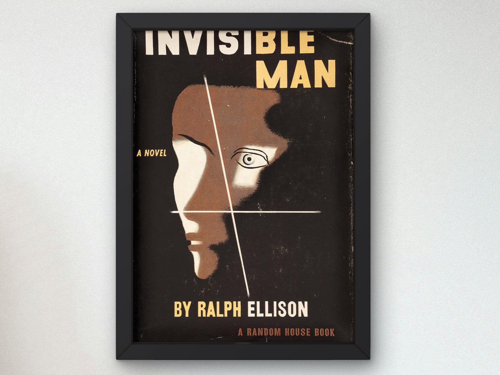 Invisible Man movie poster by Edward McKnight Kauffer, 1952, Vintage Ads and Posters, fine art print