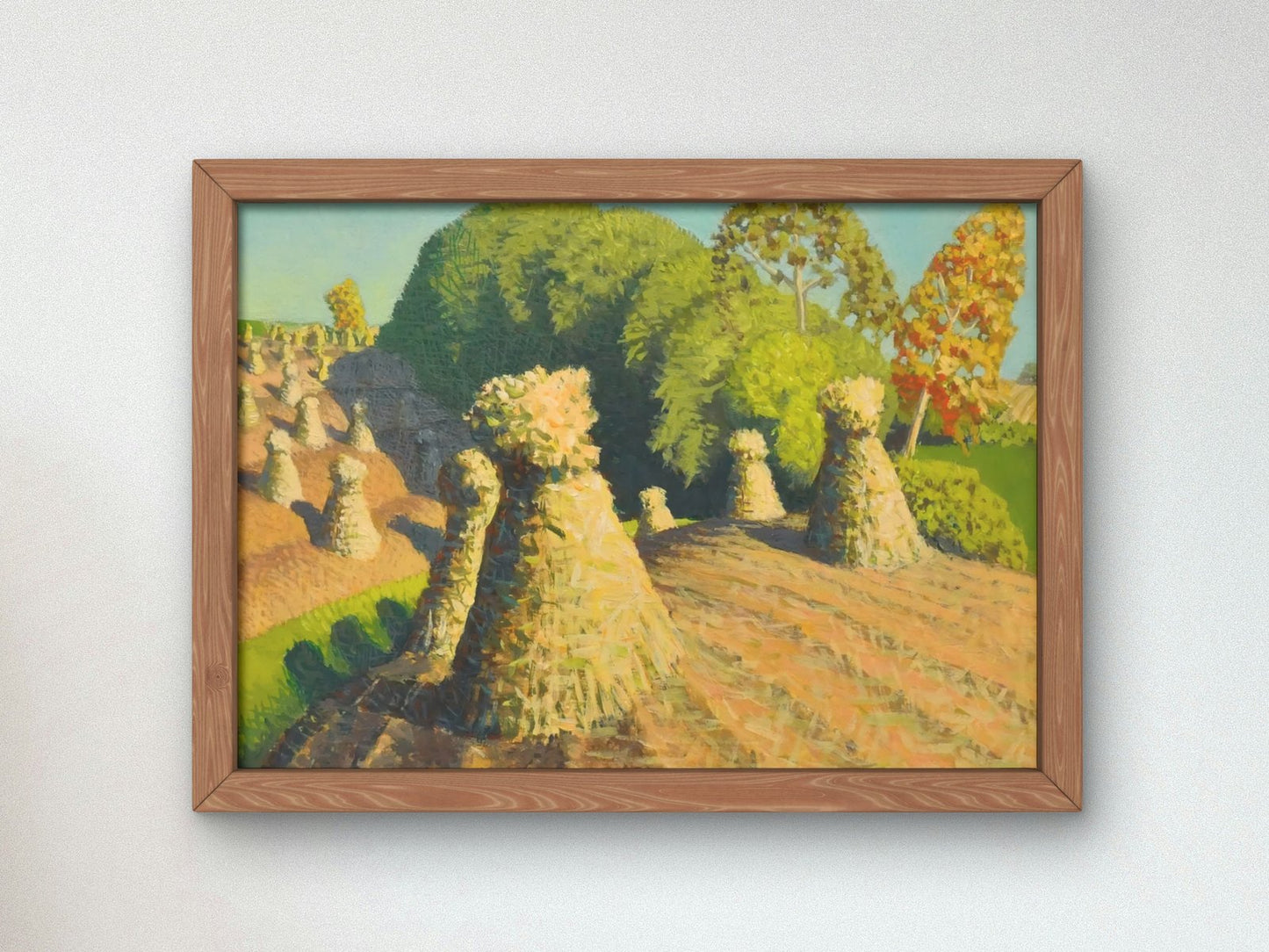 Iowa Cornfield by Grant Wood, 1941, Art Deco and American Modernism, fine art print