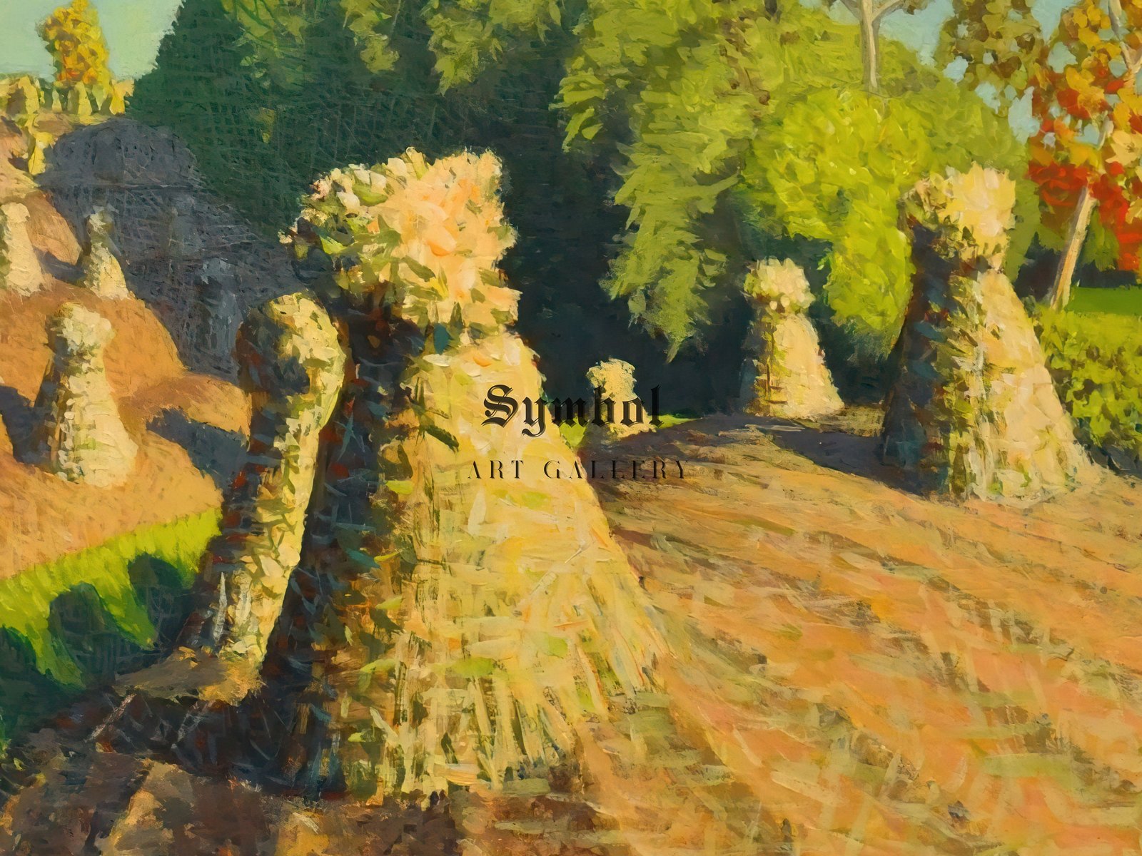Iowa Cornfield by Grant Wood, 1941, Art Deco and American Modernism, fine art print