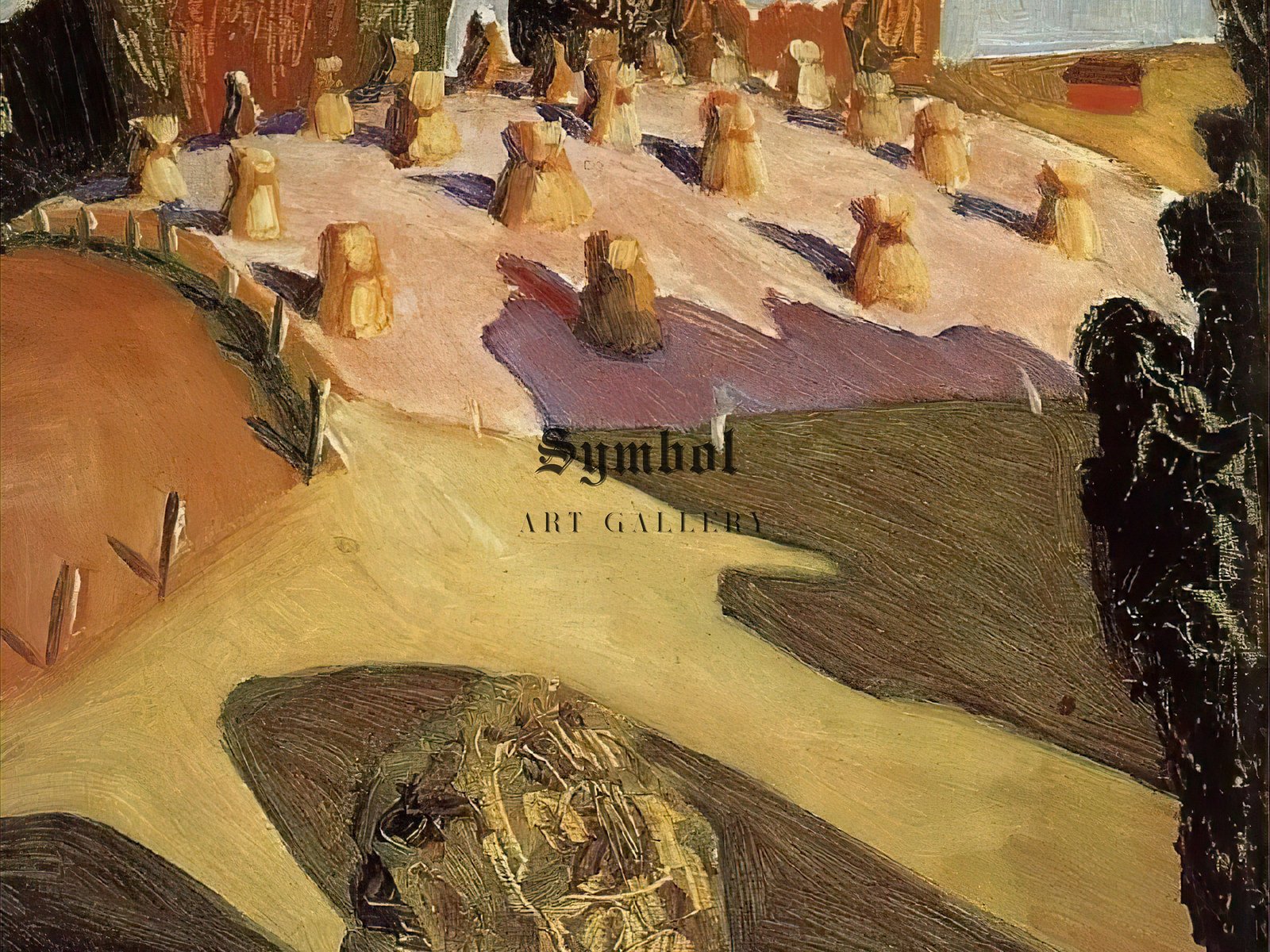 Iowa Landscape by Grant Wood, 1941, American Regionalism, fine art print