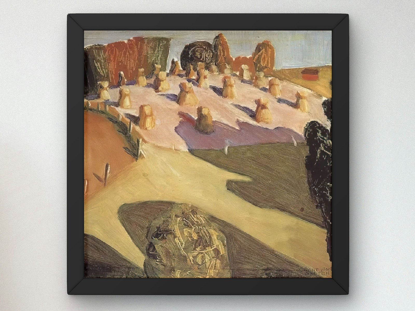 Iowa Landscape by Grant Wood, 1941, American Regionalism, fine art print