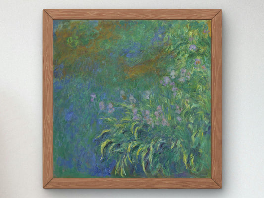Irises by Claude Monet, 1914, Impressionism, fine art print