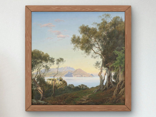 Italian Landscape by Janus la Cour, 1879, Realism and Naturalism, fine art print