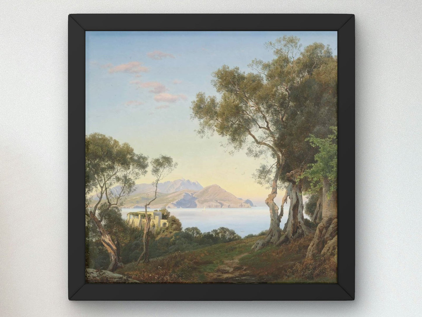 Italian Landscape by Janus la Cour, 1879, Realism and Naturalism, fine art print