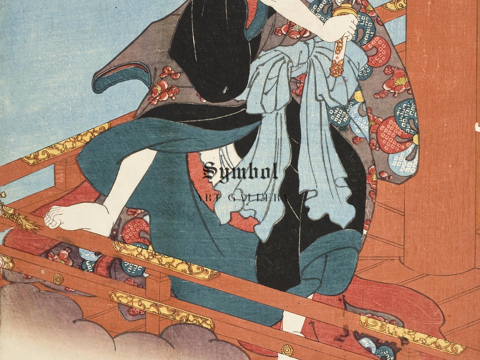Iwai Hanshiro V in the Role of Shirai Gonpachi by Utagawa Kuniyoshi, 1853, Japanese Woodblock Prints, fine art print