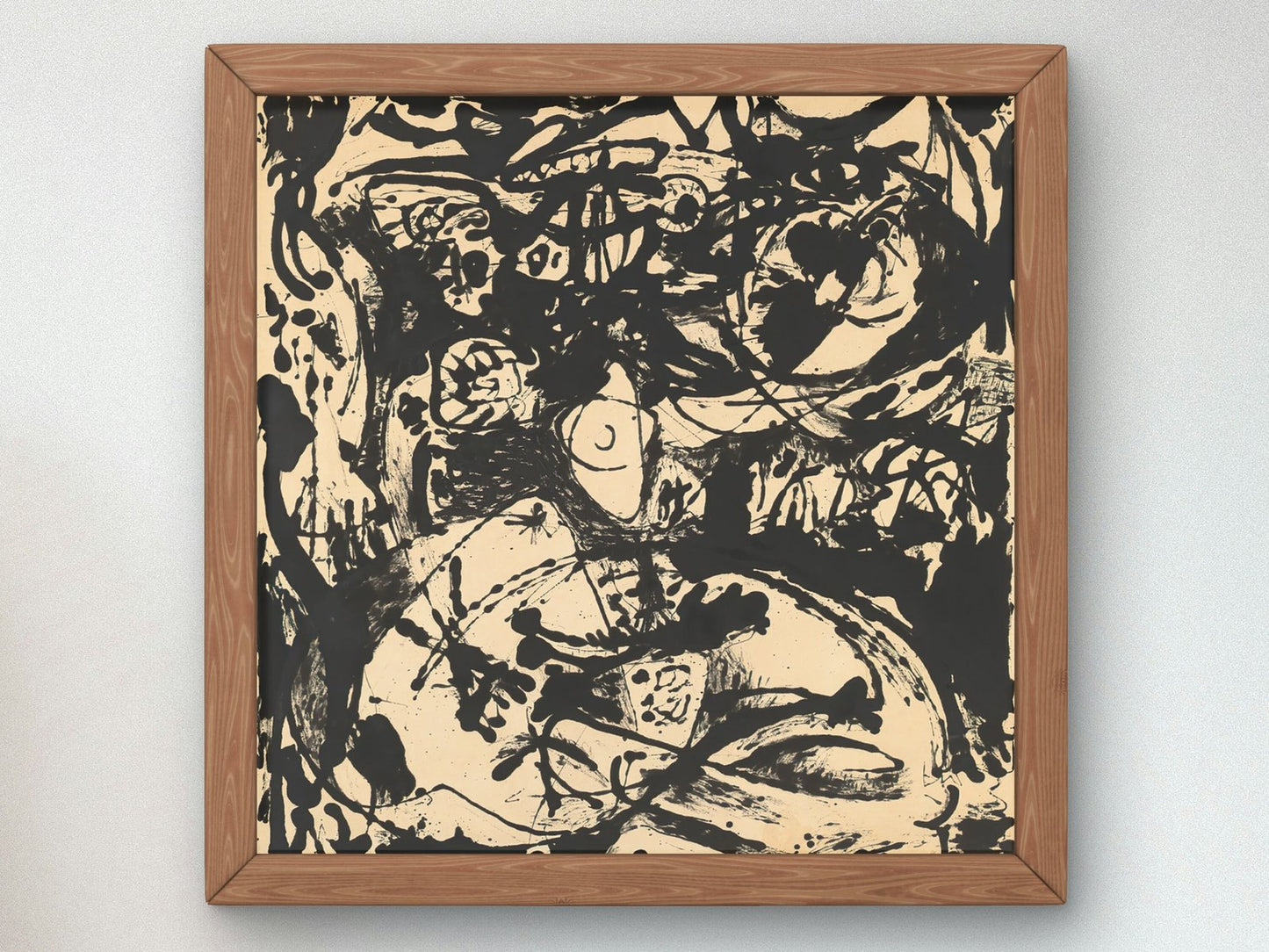 Number 18 by Jackson Pollock, 1951, Abstract Expressionism, fine art print