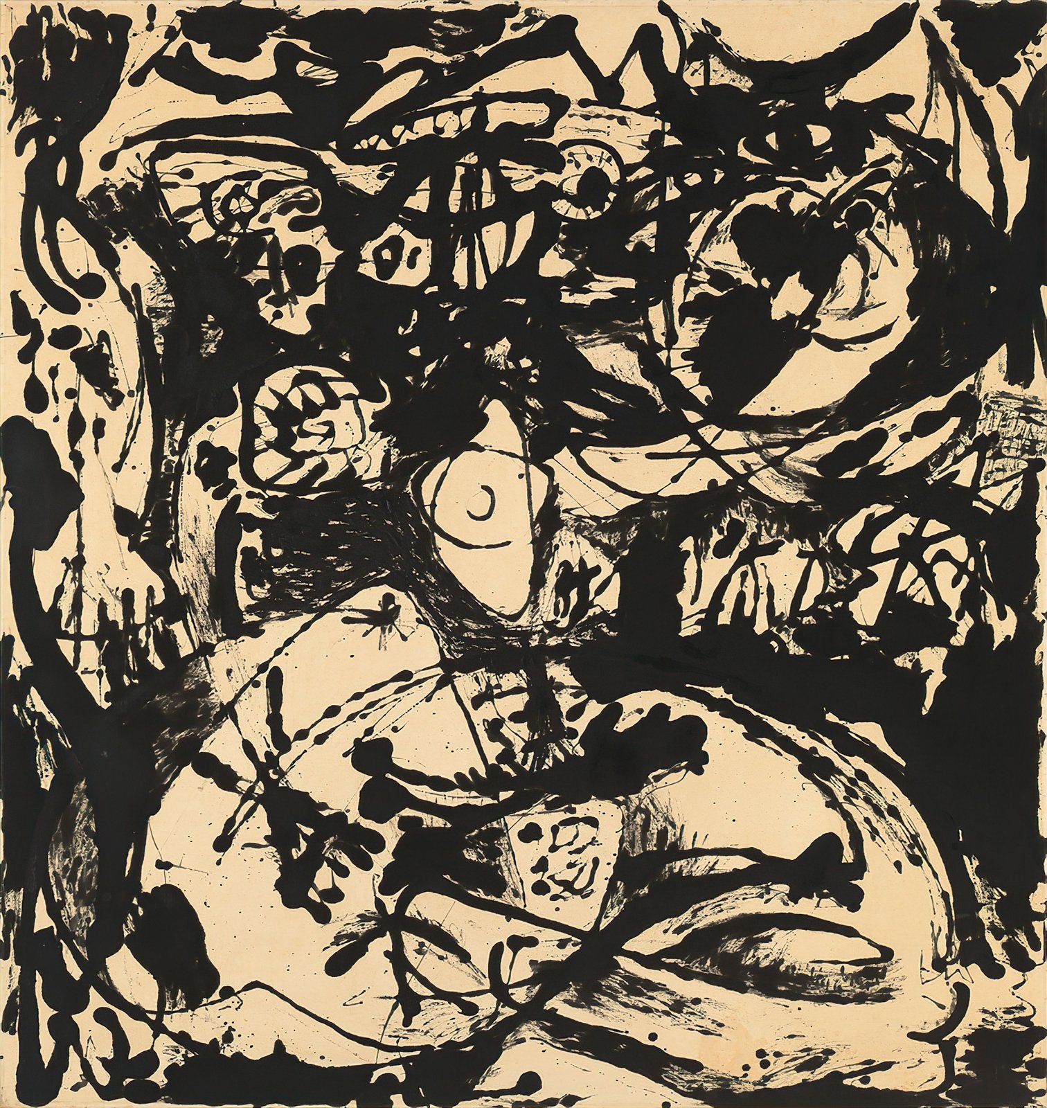 Number 18 by Jackson Pollock, 1951, Abstract Expressionism, fine art print