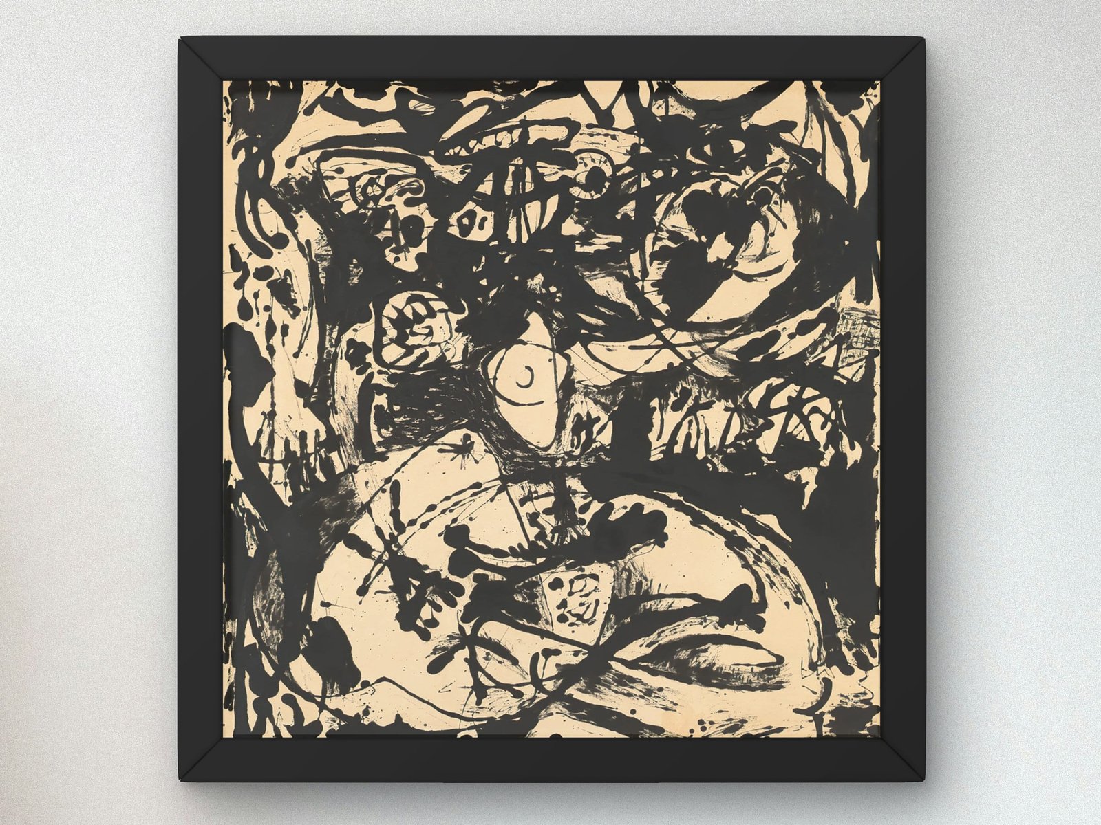 Number 18 by Jackson Pollock, 1951, Abstract Expressionism, fine art print