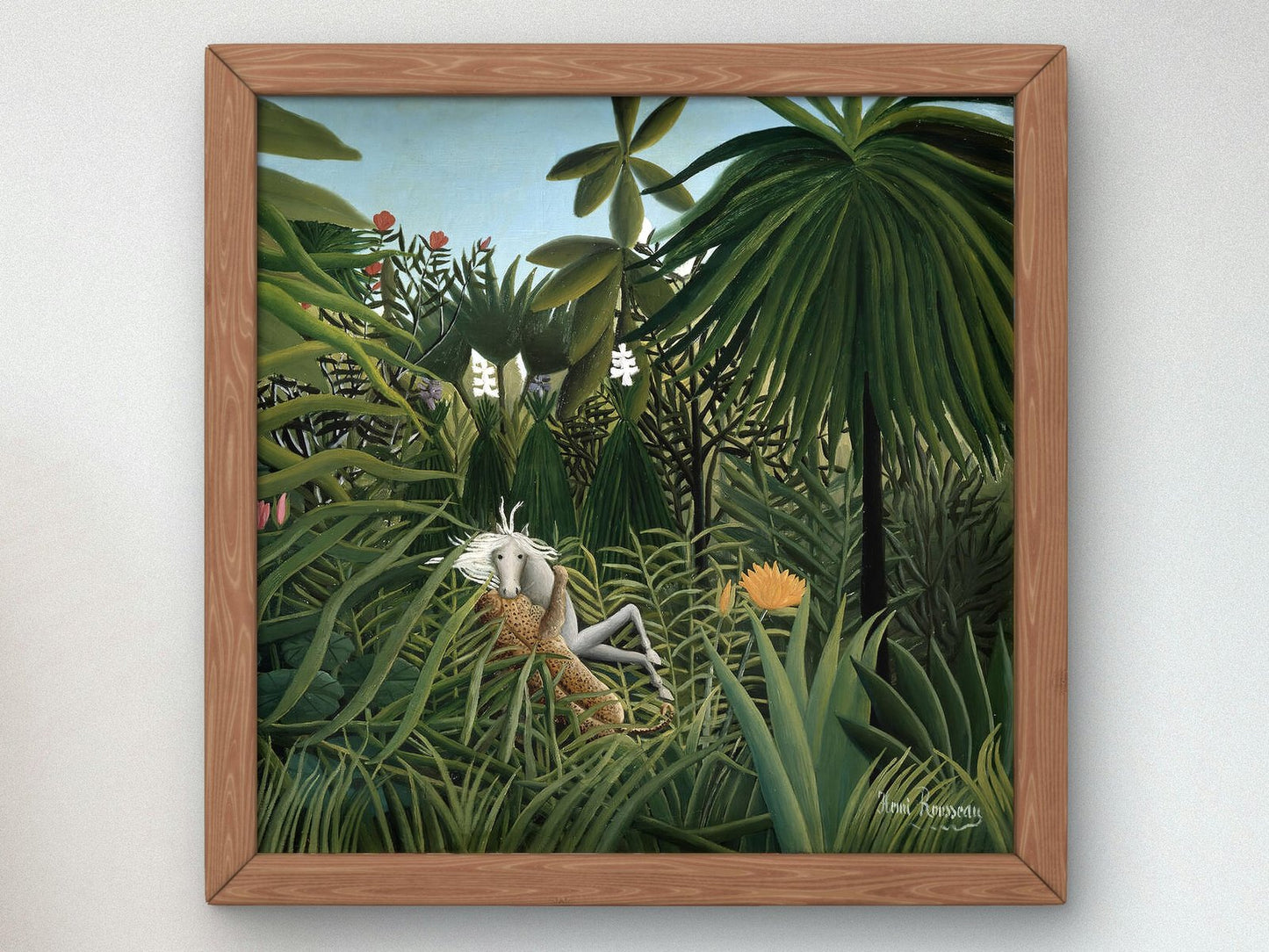 Jaguar Attacking a Horse by Henri Rousseau, 1910, Orientalism and Exoticism, fine art print