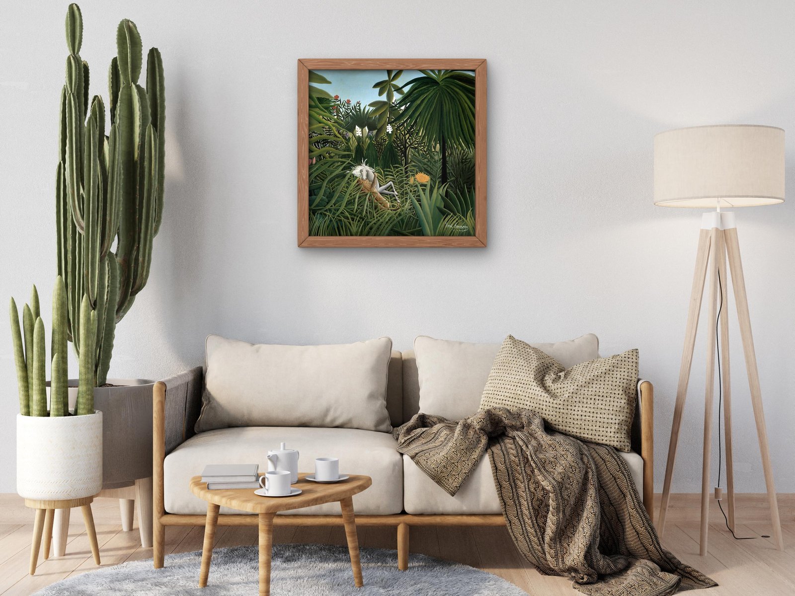 Jaguar Attacking a Horse by Henri Rousseau, 1910, Orientalism and Exoticism, fine art print