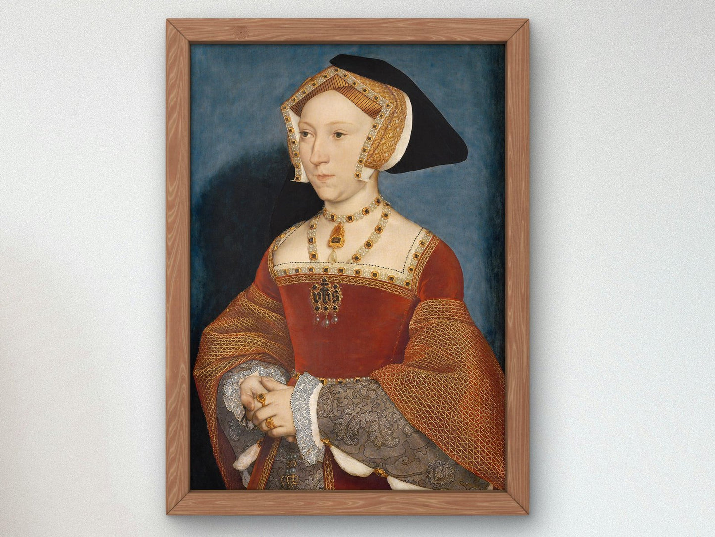 Jane Seymour Queen of England by Hans Holbein the Younger, 1536, Renaissance, fine art print