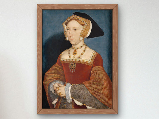 Jane Seymour Queen of England by Hans Holbein the Younger, 1536, Renaissance, fine art print