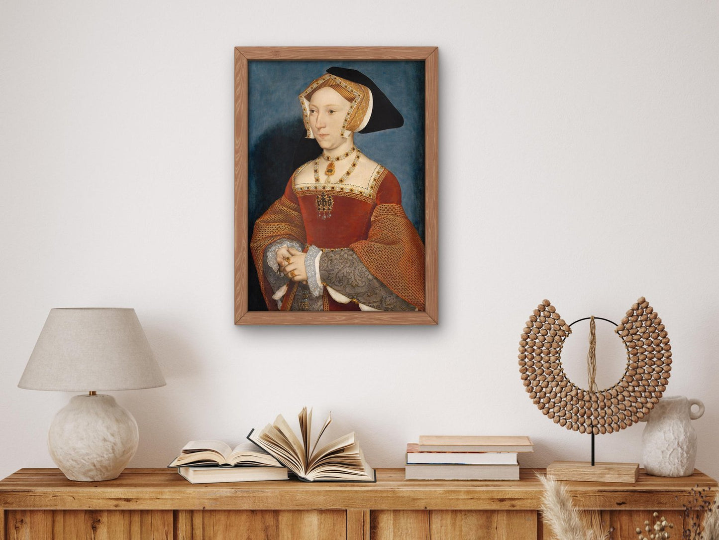 Jane Seymour Queen of England by Hans Holbein the Younger, 1536, Renaissance, fine art print