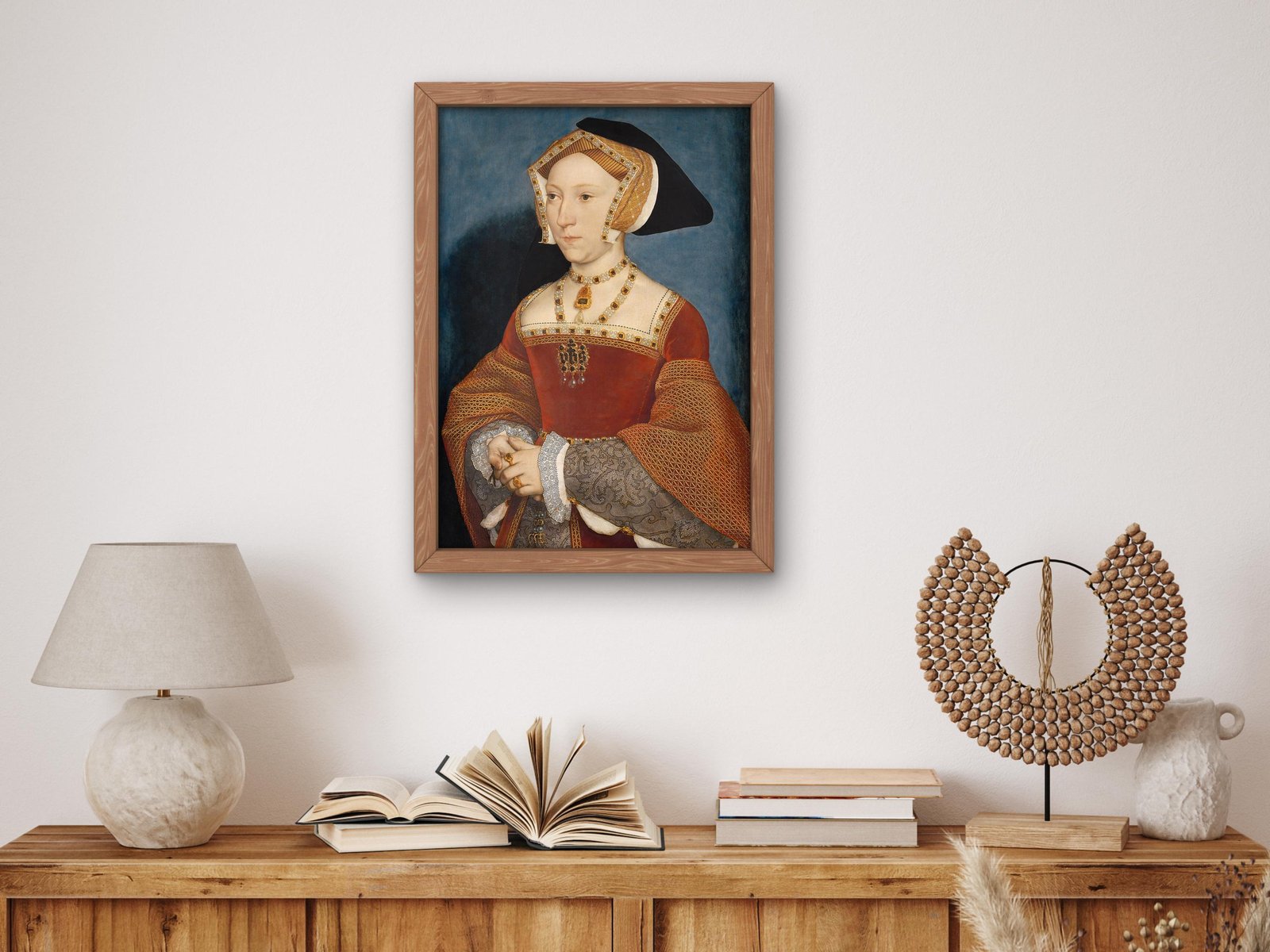 Jane Seymour Queen of England by Hans Holbein the Younger, 1536, Renaissance, fine art print