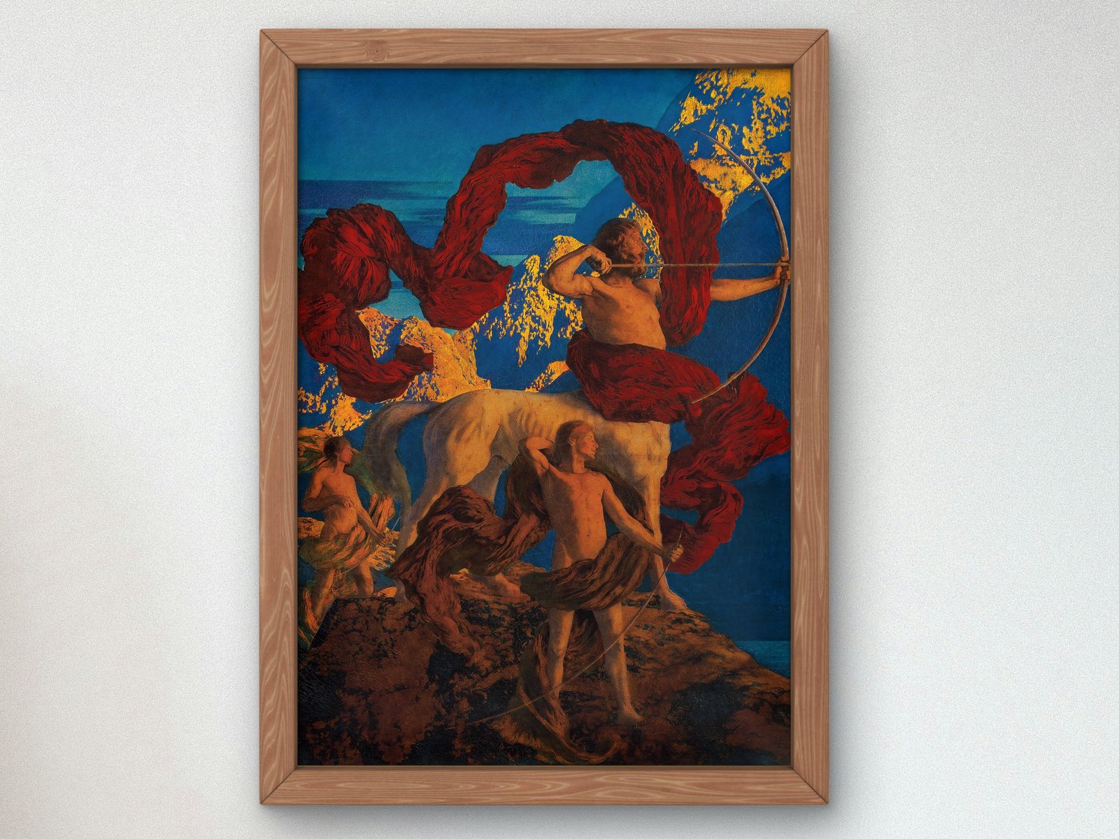 Jason and His Teacher by Maxfield Parrish, 1909, Art Deco and American Modernism, fine art print