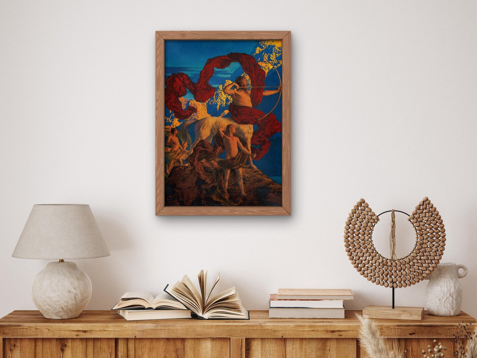 Jason and His Teacher by Maxfield Parrish, 1909, Art Deco and American Modernism, fine art print