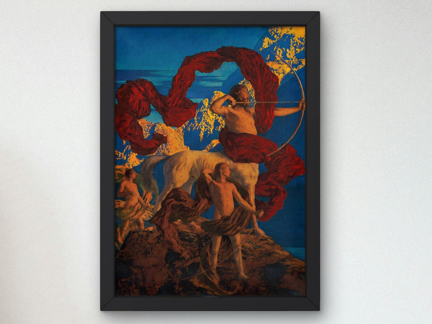 Jason and His Teacher by Maxfield Parrish, 1909, Art Deco and American Modernism, fine art print