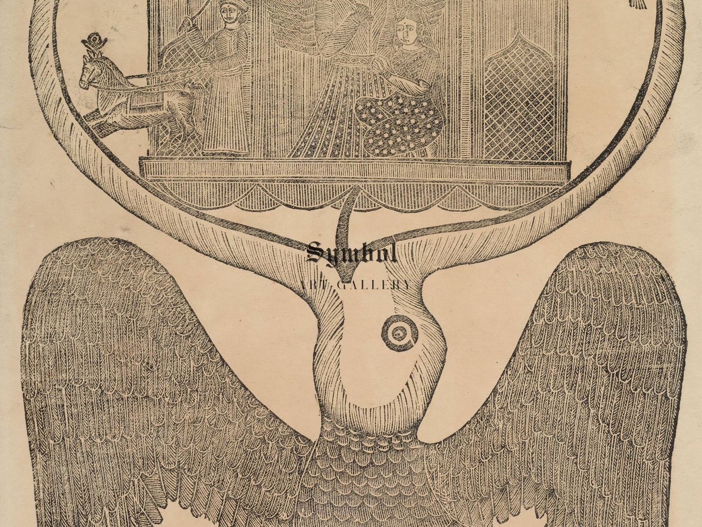 Jatayu hinders Ravana's chariot by Gobinda Chandra Roy, Mythology and Allegory, fine art print