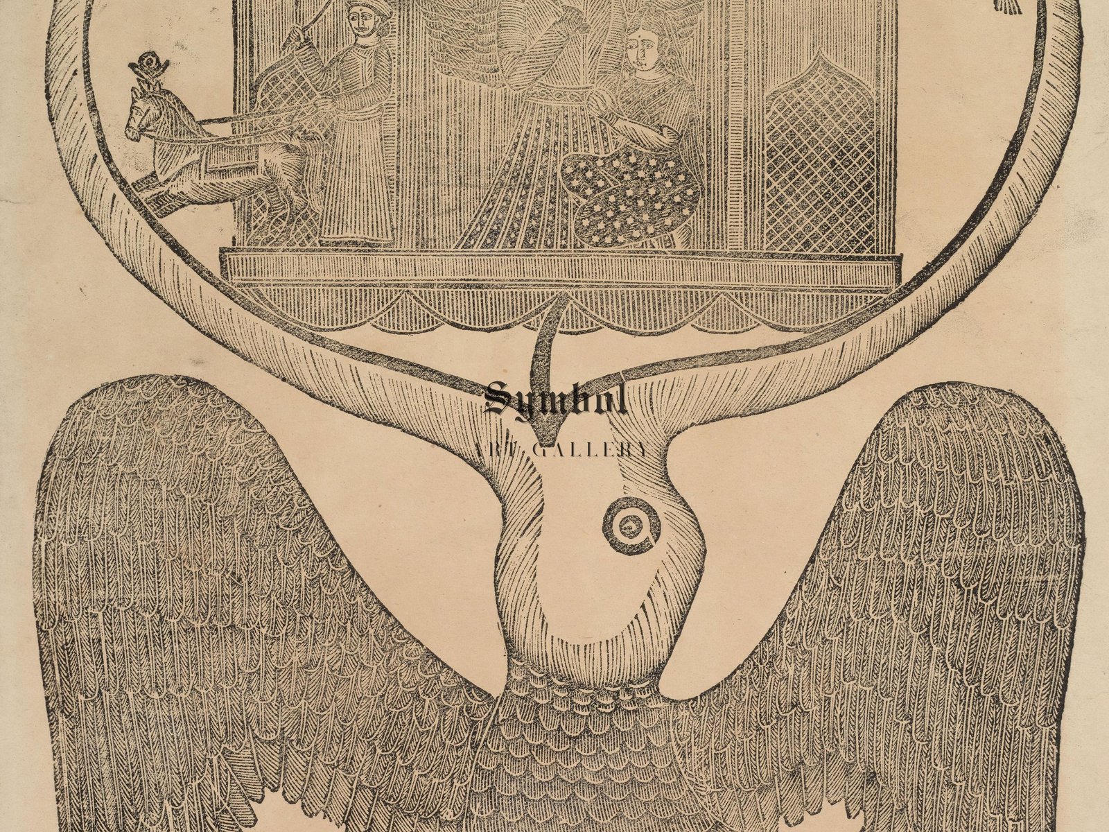 Jatayu hinders Ravana's chariot by Gobinda Chandra Roy, Mythology and Allegory, fine art print