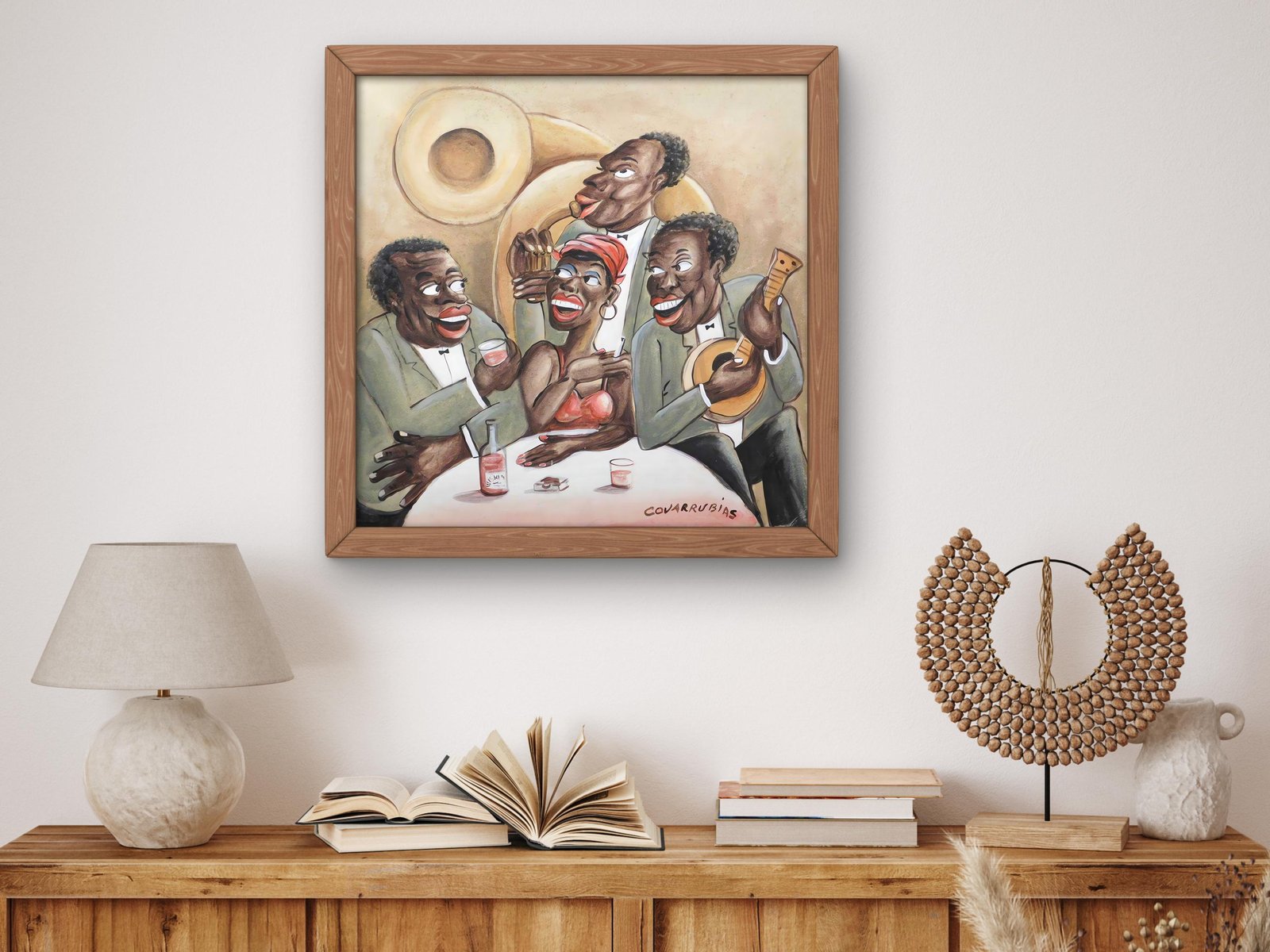 Jazz Scene by Miguel Covarrubias, 1947, Art Deco and American Modernism, fine art print