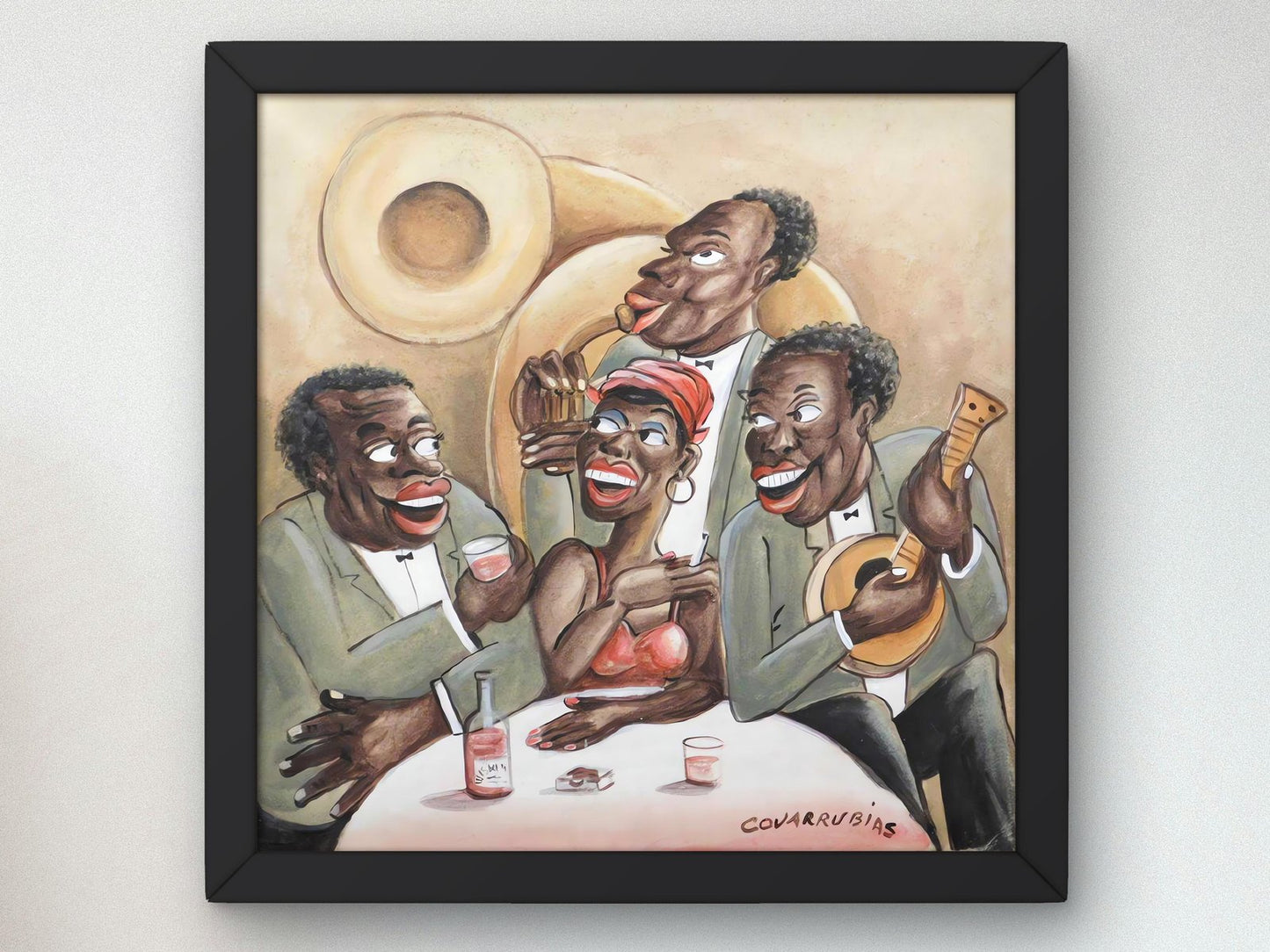 Jazz Scene by Miguel Covarrubias, 1947, Art Deco and American Modernism, fine art print