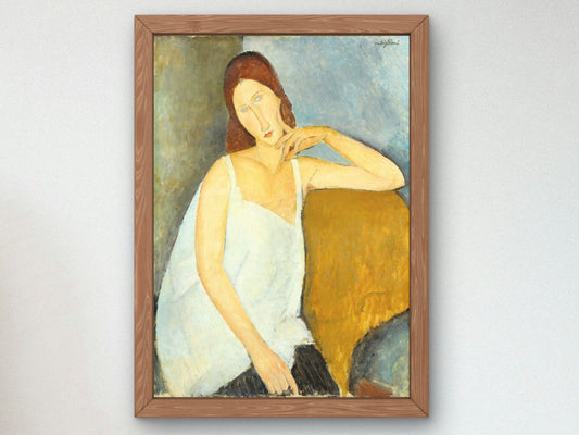 Jeanne Hébuterne by Amedeo Modigliani, 1919, Expressionism and Fauvism, fine art print