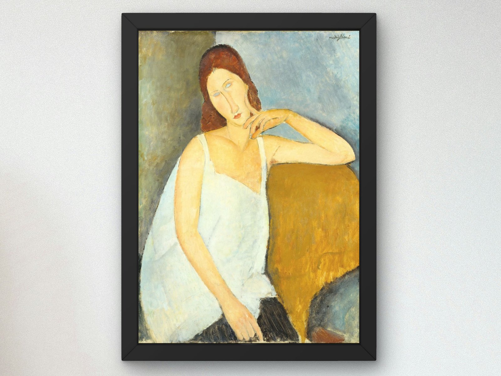 Jeanne Hébuterne by Amedeo Modigliani, 1919, Expressionism and Fauvism, fine art print