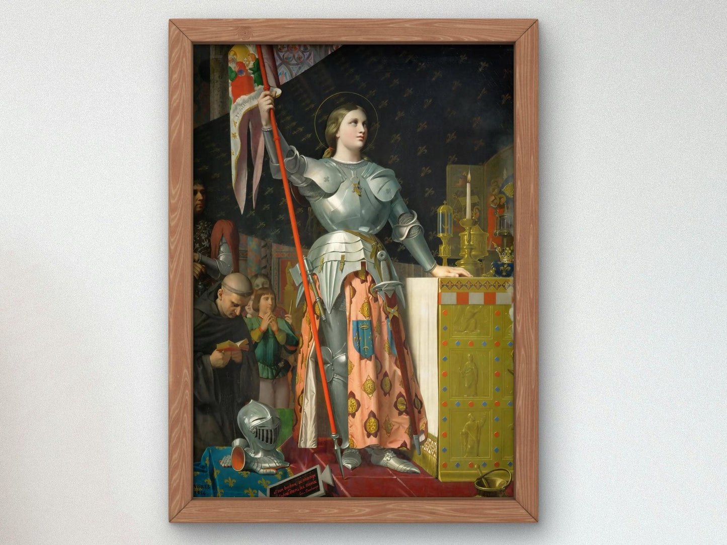 Joan of Arc at the Coronation of Charles VII by Jean-Auguste-Dominique Ingres, 1854, Rococo and Neoclassicism, fine art print