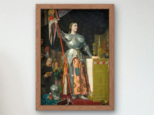 Joan of Arc at the Coronation of Charles VII by Jean-Auguste-Dominique Ingres, 1854, Rococo and Neoclassicism, fine art print