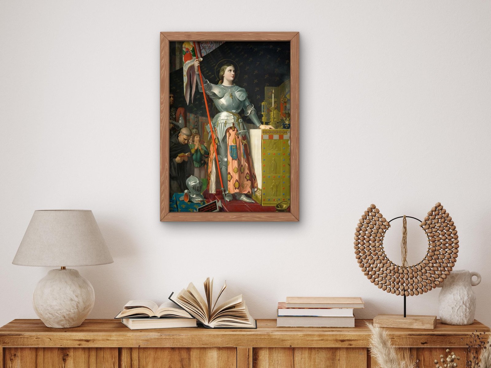 Joan of Arc at the Coronation of Charles VII by Jean-Auguste-Dominique Ingres, 1854, Rococo and Neoclassicism, fine art print