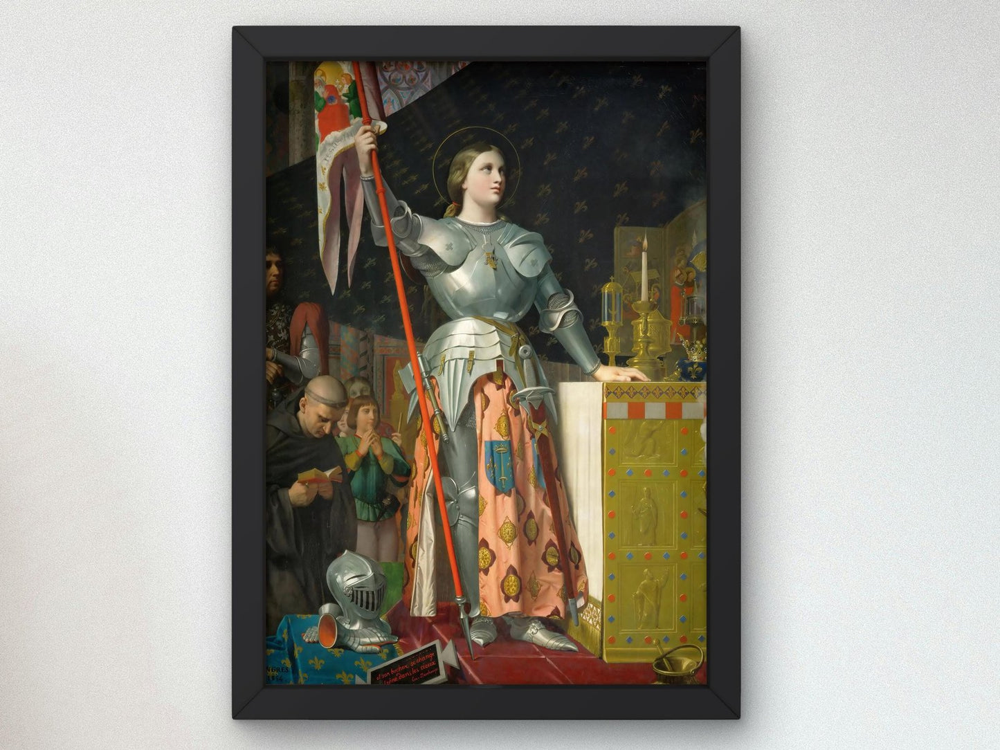 Joan of Arc at the Coronation of Charles VII by Jean-Auguste-Dominique Ingres, 1854, Rococo and Neoclassicism, fine art print