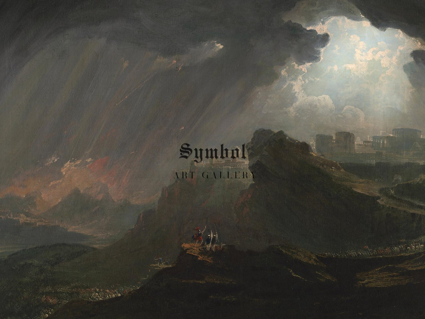 Joshua Commanding the Sun to Stand Still upon Gibeon by John Martin, 1816, Romanticism and Classical Landscapes, fine art print