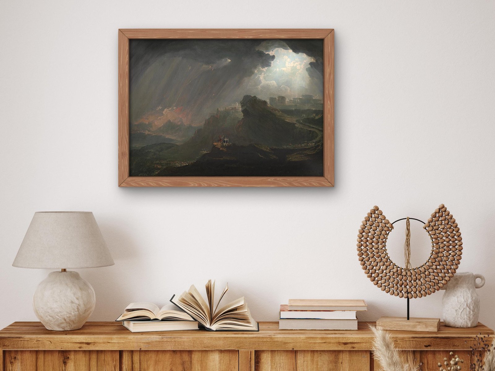 Joshua Commanding the Sun to Stand Still upon Gibeon by John Martin, 1816, Romanticism and Classical Landscapes, fine art print