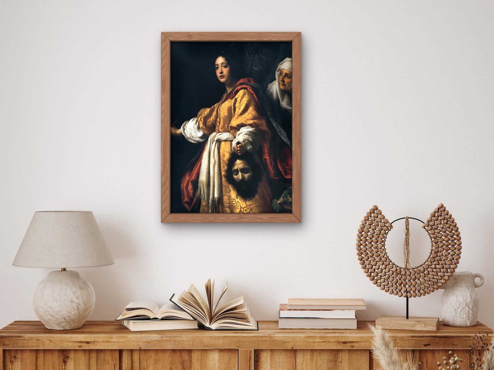 Judith with Head of Holophernes by Cristofano Allori, 1613, Baroque and Chiaroscuro, fine art print