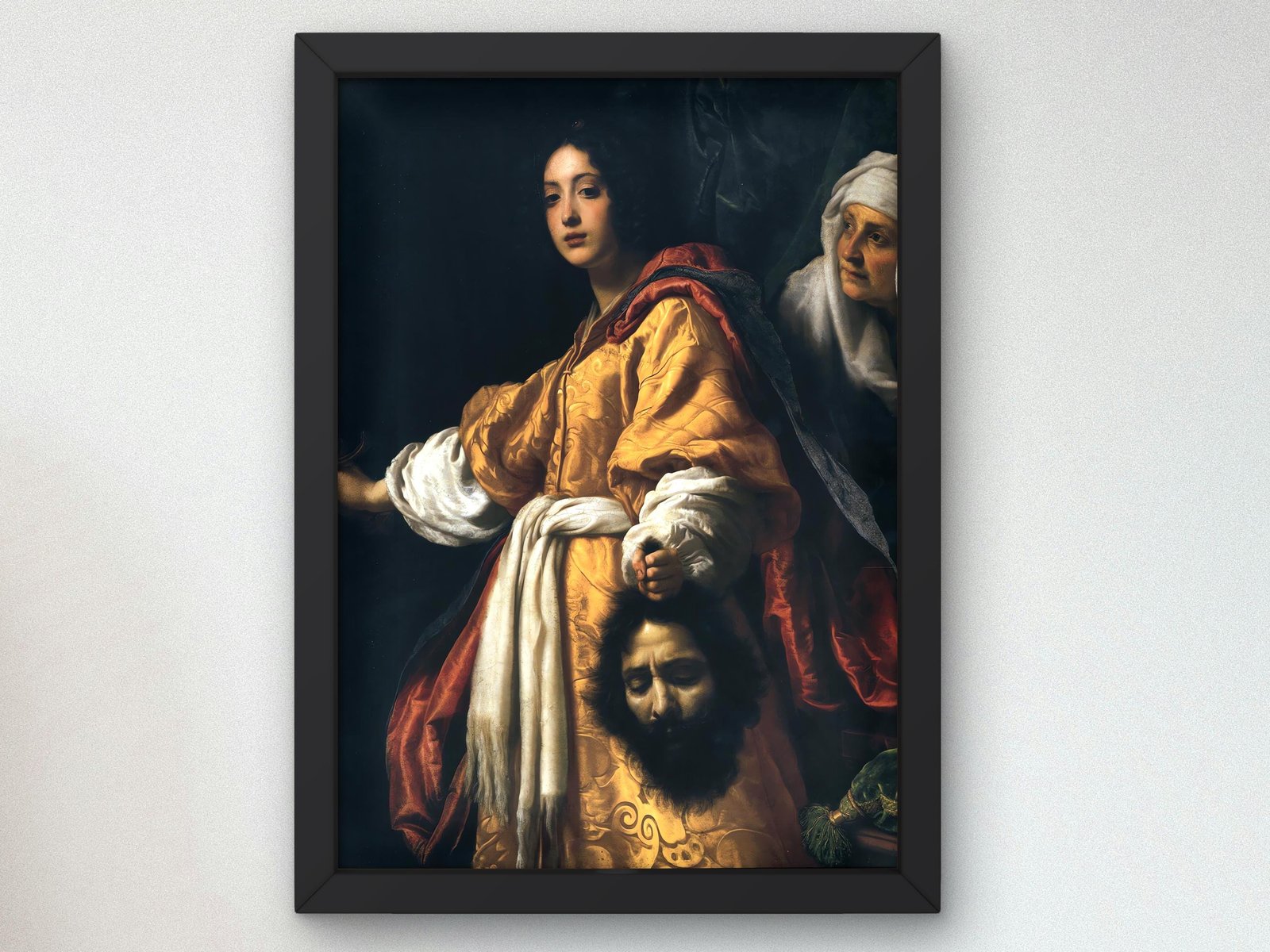 Judith with Head of Holophernes by Cristofano Allori, 1613, Baroque and Chiaroscuro, fine art print