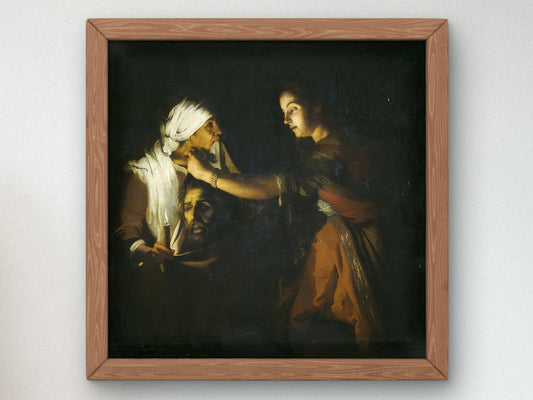 Judith with the Head of Holofernes by Adam de Coster, 1620, Baroque and Chiaroscuro, fine art print