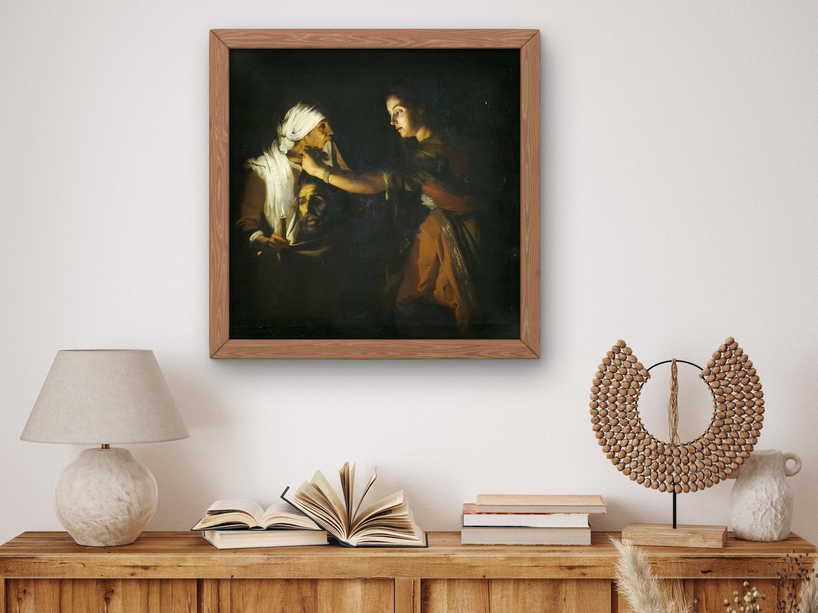 Judith with the Head of Holofernes by Adam de Coster, 1620, Baroque and Chiaroscuro, fine art print