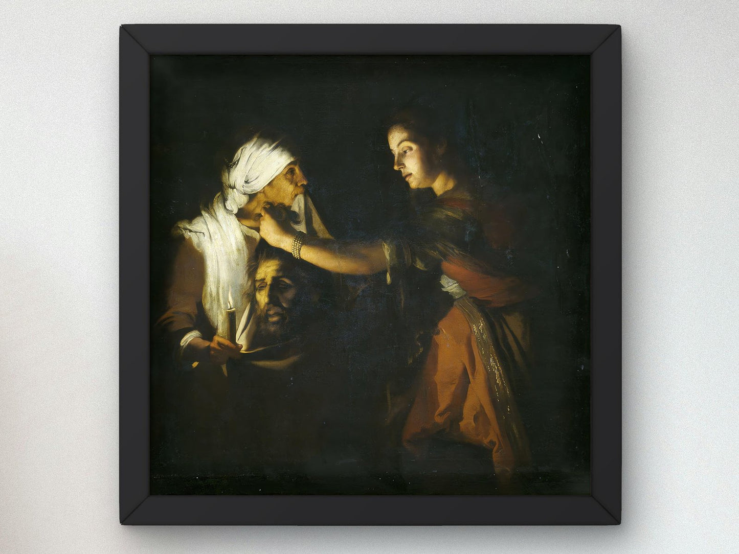 Judith with the Head of Holofernes by Adam de Coster, 1620, Baroque and Chiaroscuro, fine art print