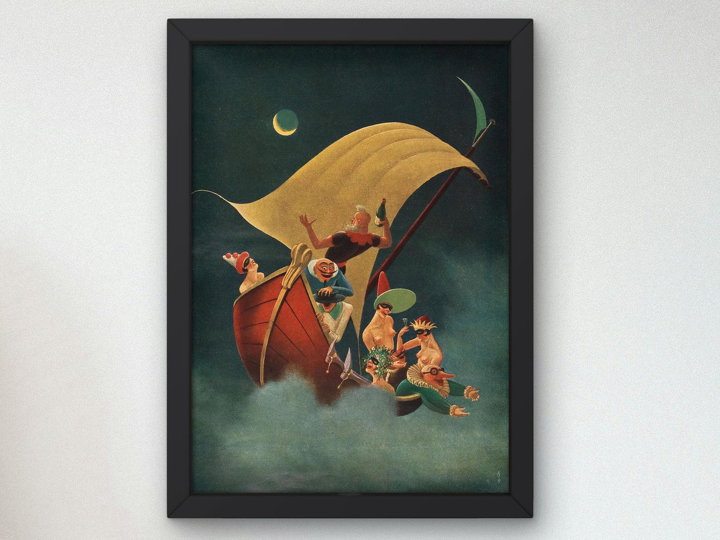 Jugen magazine cover by Franz Sedlacek, 1929, Art Deco and American Modernism, fine art print