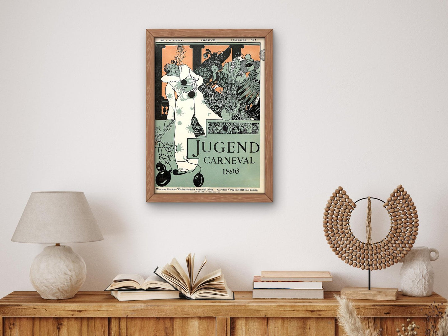 Jugend magazine cover, 1896, Art Nouveau and Belle Époque, fine art print