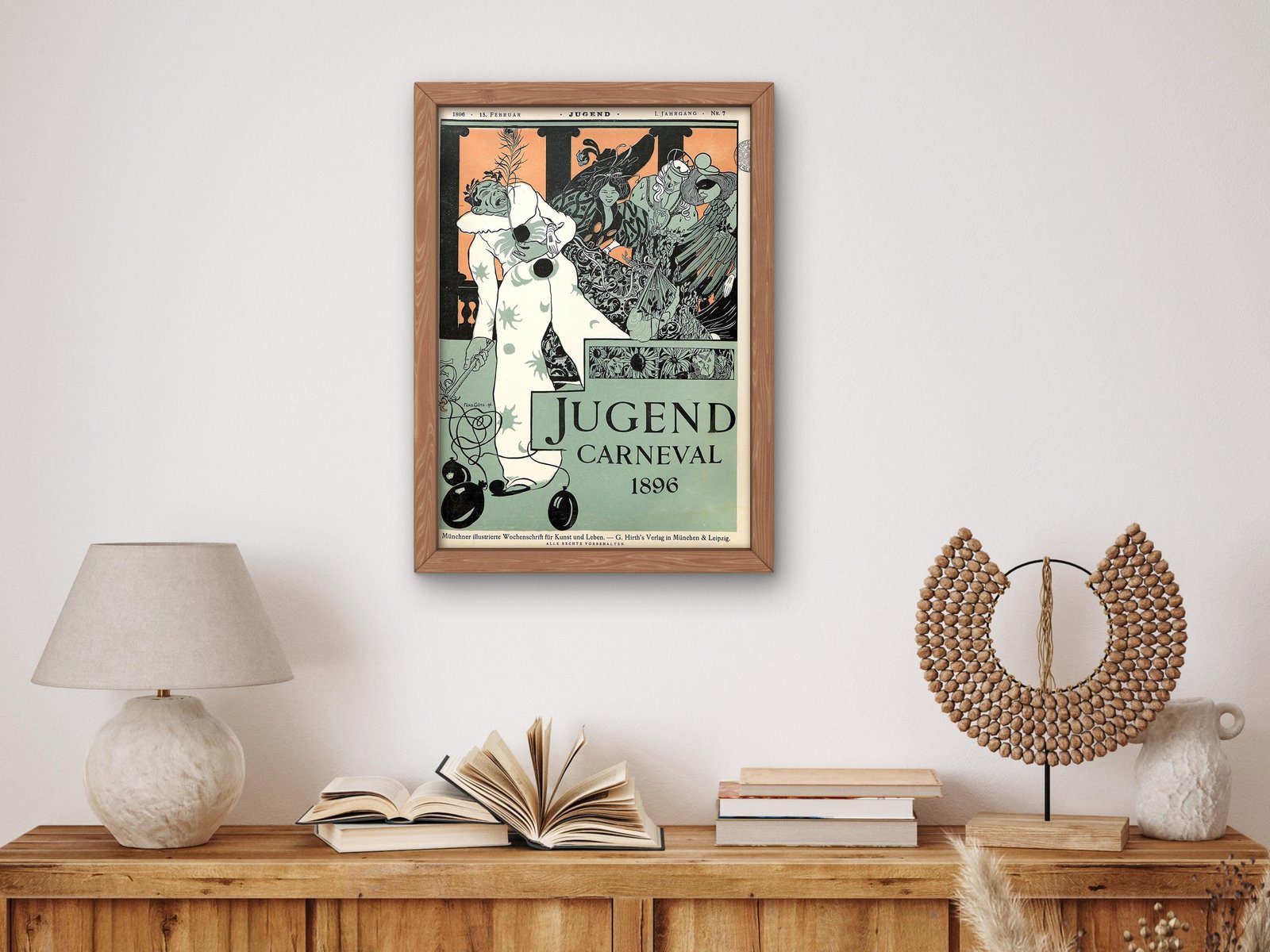 Jugend magazine cover, 1896, Art Nouveau and Belle Époque, fine art print