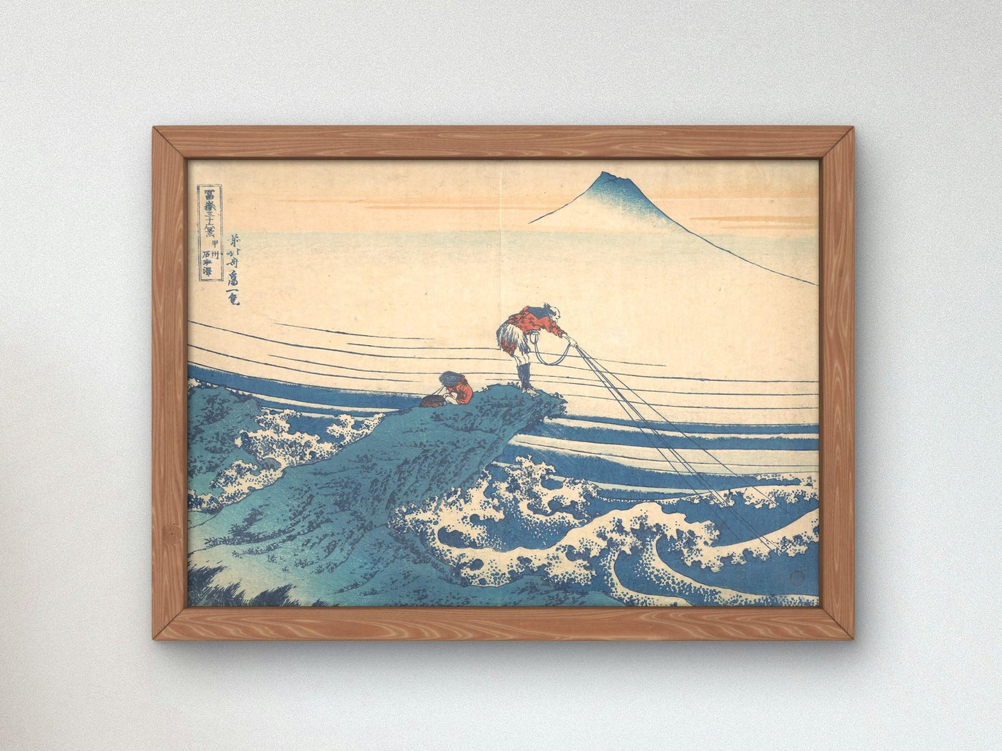 Kajikazawa in Kai Province by Hokusai, 1832, Japanese Woodblock Prints, fine art print