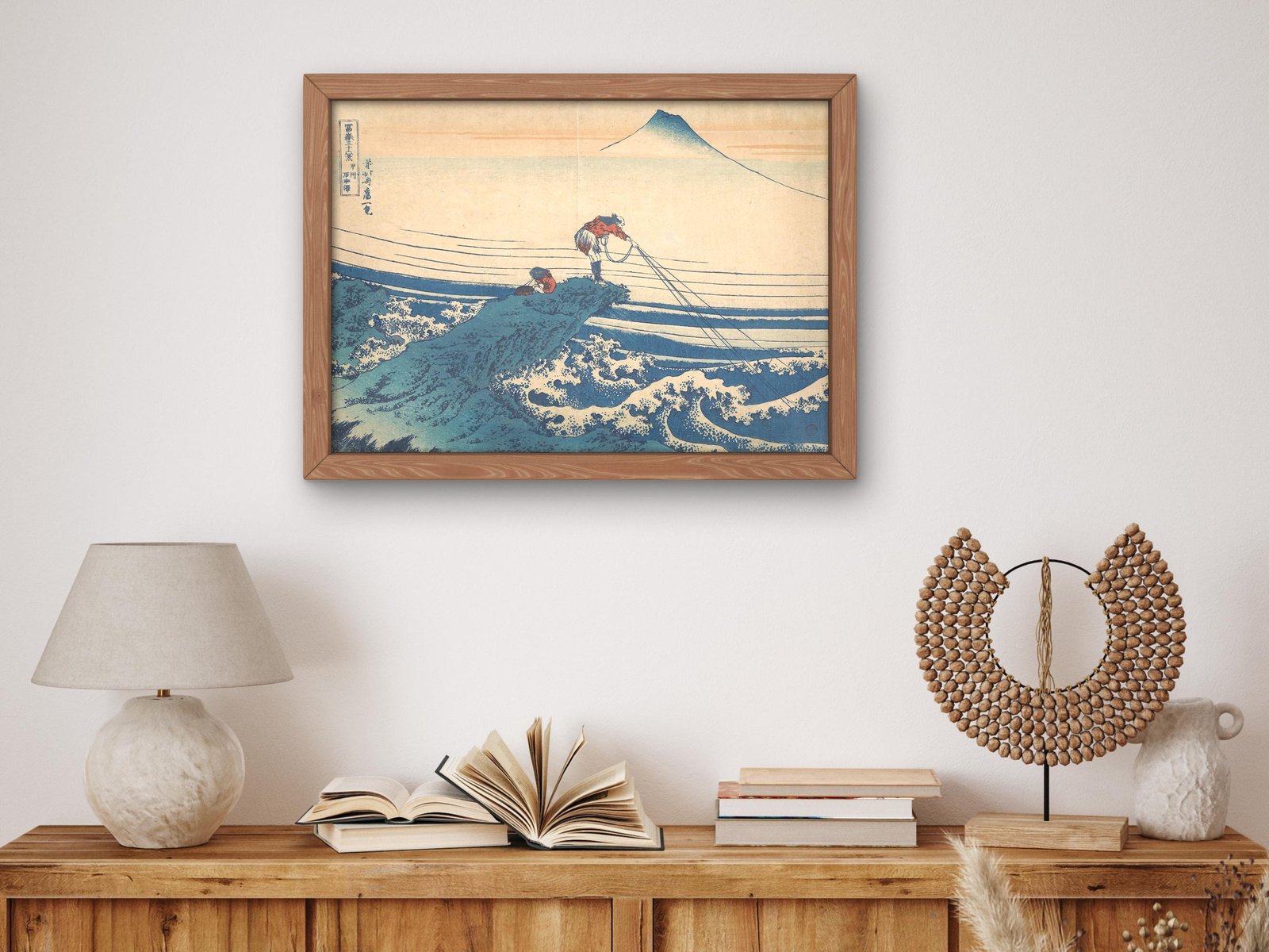 Kajikazawa in Kai Province by Hokusai, 1832, Japanese Woodblock Prints, fine art print